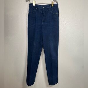 Vintage Roughrider ultra high rise dark blue denim mom jeans